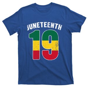 Juneteenth June 19 African Blm Melanin Black History Month Gift T-Shirt