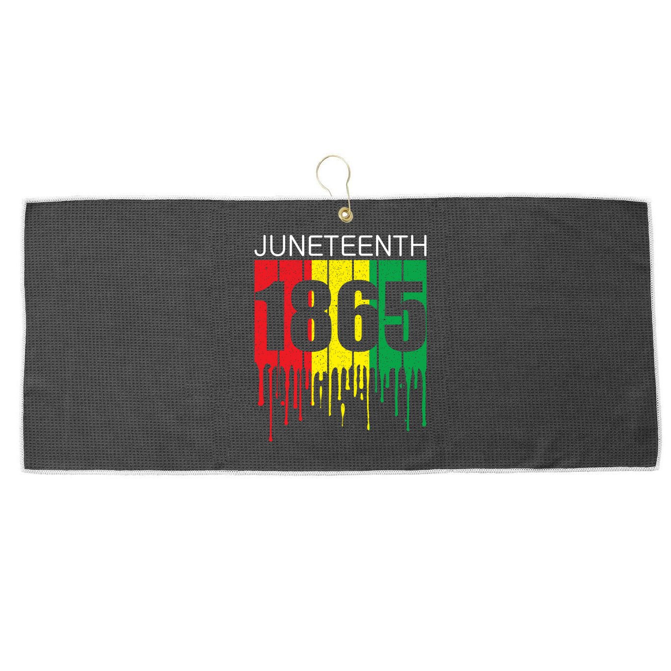 Juneteenth June 19th 1865 Freedom Day African Juneteenth Gift Large Microfiber Waffle Golf Towel