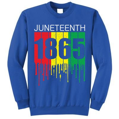 Juneteenth June 19th 1865 Freedom Day African Juneteenth Gift Tall Sweatshirt