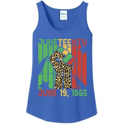 Juneteenth June 19 Black History Leopard African Freedom Day Gift Ladies Essential Tank