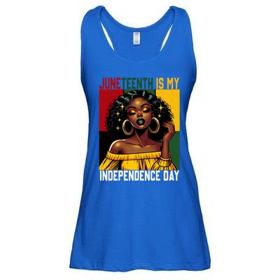 Junenth June 19th Is My Independence Day Black Gift Ladies Essential Flowy Tank