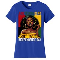 Junenth June 19th Is My Independence Day Black Gift Women's T-Shirt