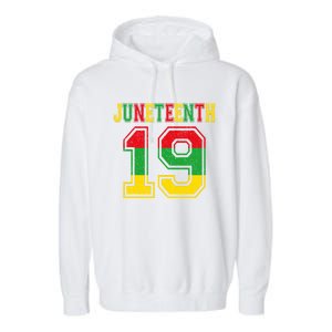 Juneteenth June 19 African American Melanin Black History Cute Gift Garment-Dyed Fleece Hoodie