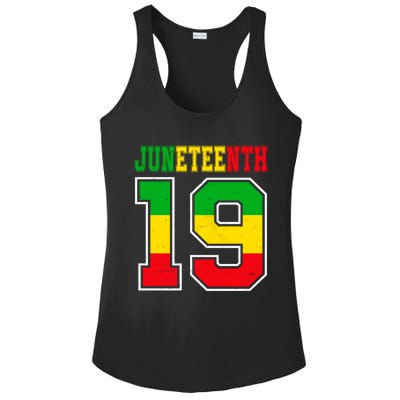 Juneteenth June 19 Black History Freedom African American Gift Ladies PosiCharge Competitor Racerback Tank