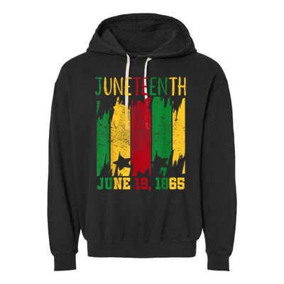 Juneteenth June 19th 1865 Juneteenth Freedom Day Garment-Dyed Fleece Hoodie