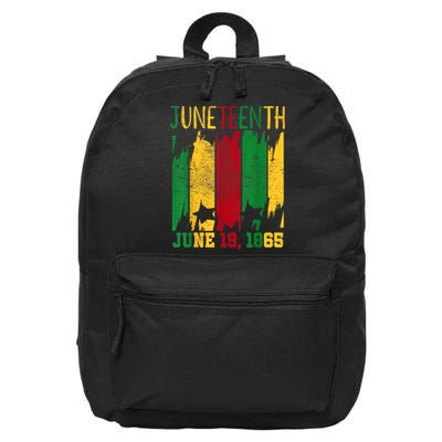 Juneteenth June 19th 1865 Juneteenth Freedom Day 16 in Basic Backpack