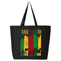 Juneteenth June 19th 1865 Juneteenth Freedom Day 25L Jumbo Tote