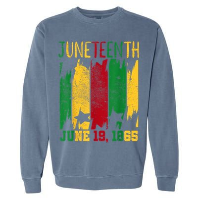 Juneteenth June 19th 1865 Juneteenth Freedom Day Garment-Dyed Sweatshirt