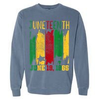 Juneteenth June 19th 1865 Juneteenth Freedom Day Garment-Dyed Sweatshirt
