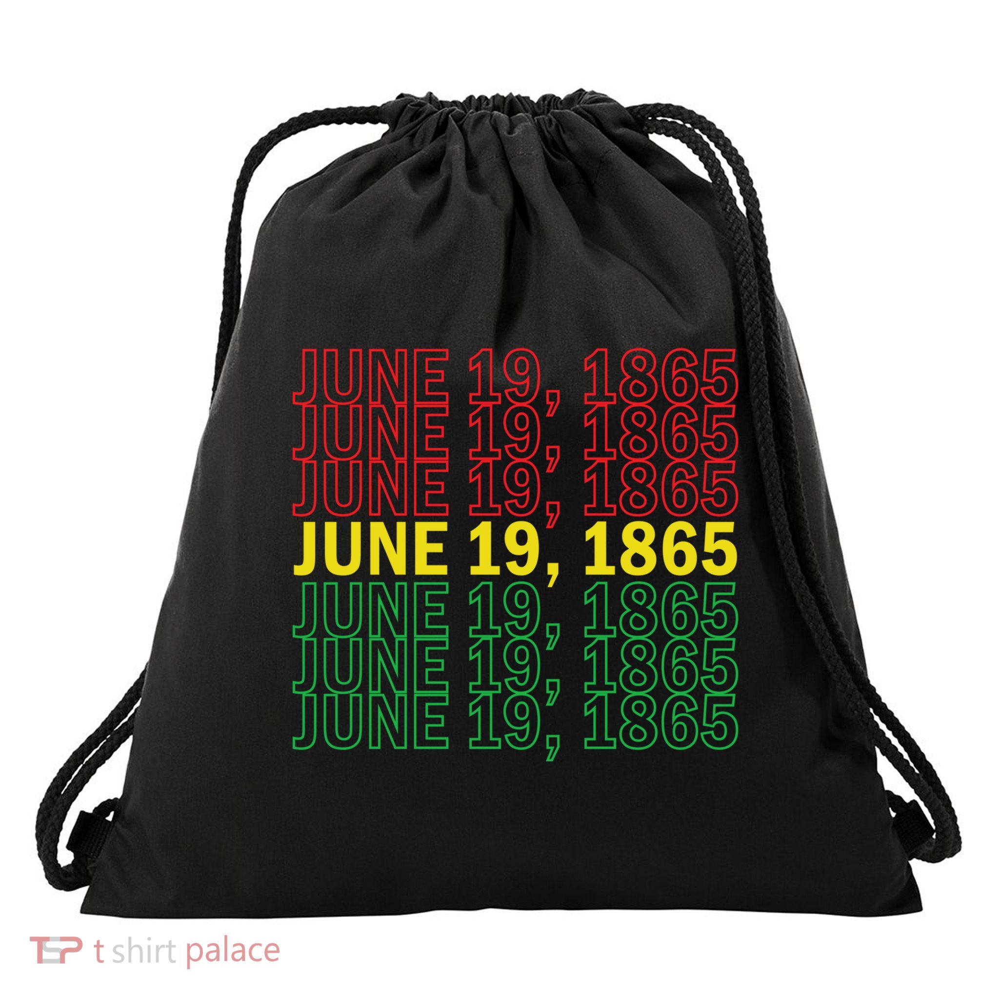 Juneteenth June 19 1865 African American Liberation Gift Drawstring Bag
