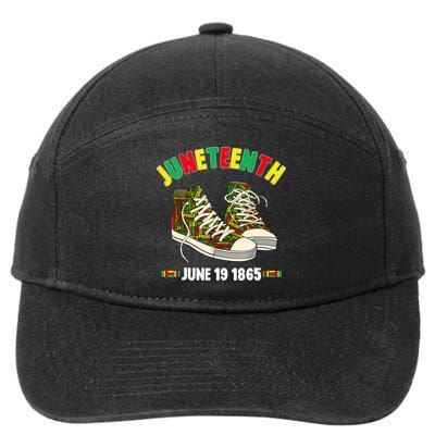 Juneteenth June 19 1865 Black AfricanAmerican Independence 7-Panel Snapback Hat