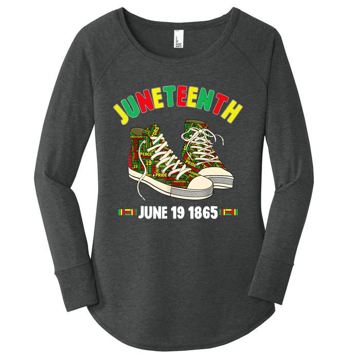 Juneteenth June 19 1865 Black AfricanAmerican Independence Women's Perfect Tri Tunic Long Sleeve Shirt