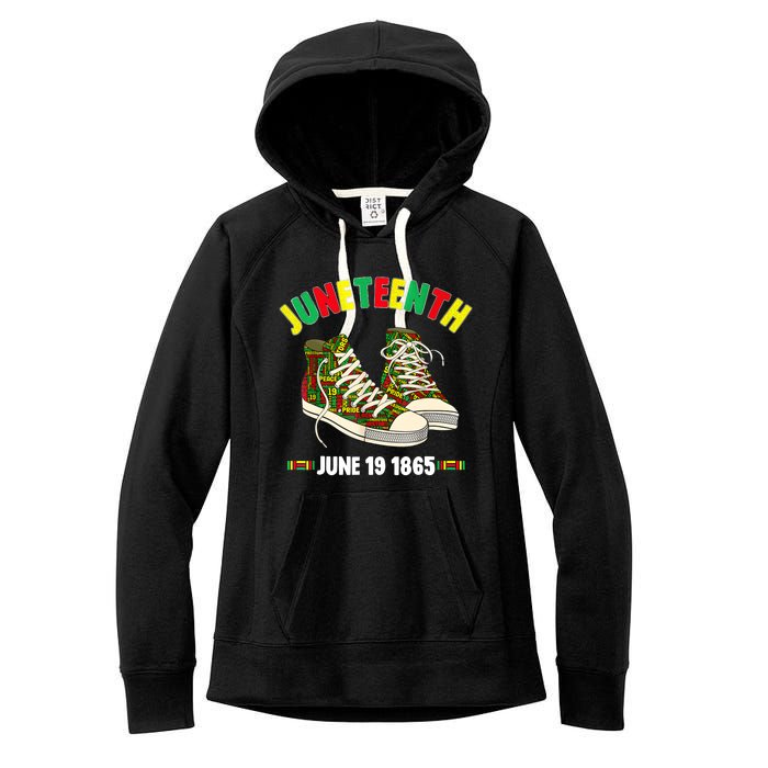 Juneteenth June 19 1865 Black AfricanAmerican Independence Women's Fleece Hoodie