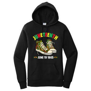 Juneteenth June 19 1865 Black AfricanAmerican Independence Women's Pullover Hoodie