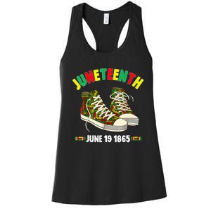 Juneteenth June 19 1865 Black AfricanAmerican Independence Women's Racerback Tank