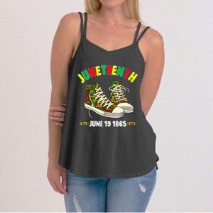 Juneteenth June 19 1865 Black AfricanAmerican Independence Women's Strappy Tank