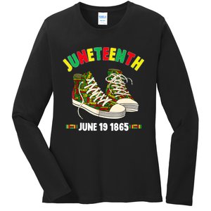 Juneteenth June 19 1865 Black AfricanAmerican Independence Ladies Long Sleeve Shirt