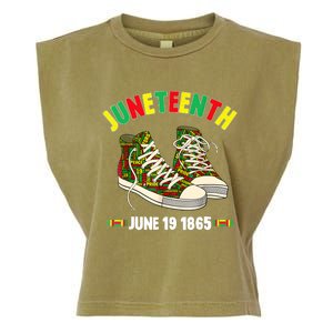 Juneteenth June 19 1865 Black AfricanAmerican Independence Garment-Dyed Women's Muscle Tee