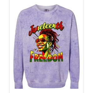 Junenth June 19th 1865 Junenth Freedom Day Gift Colorblast Crewneck Sweatshirt