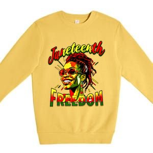 Junenth June 19th 1865 Junenth Freedom Day Gift Premium Crewneck Sweatshirt