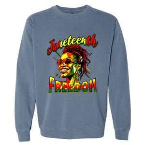 Junenth June 19th 1865 Junenth Freedom Day Gift Garment-Dyed Sweatshirt