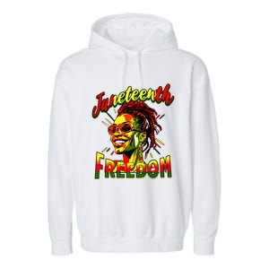 Junenth June 19th 1865 Junenth Freedom Day Gift Garment-Dyed Fleece Hoodie