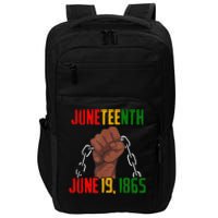 Juneteenth June 19th 1865 Juneteenth Black Freedom Day Flag Impact Tech Backpack