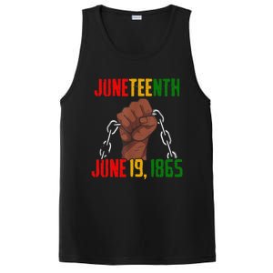 Juneteenth June 19th 1865 Juneteenth Black Freedom Day Flag PosiCharge Competitor Tank