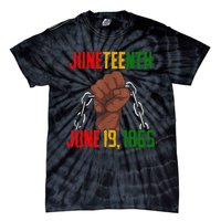 Juneteenth June 19th 1865 Juneteenth Black Freedom Day Flag Tie-Dye T-Shirt