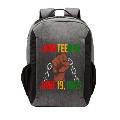 Juneteenth June 19th 1865 Juneteenth Black Freedom Day Flag Vector Backpack