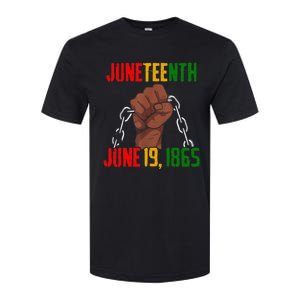 Juneteenth June 19th 1865 Juneteenth Black Freedom Day Flag Softstyle CVC T-Shirt