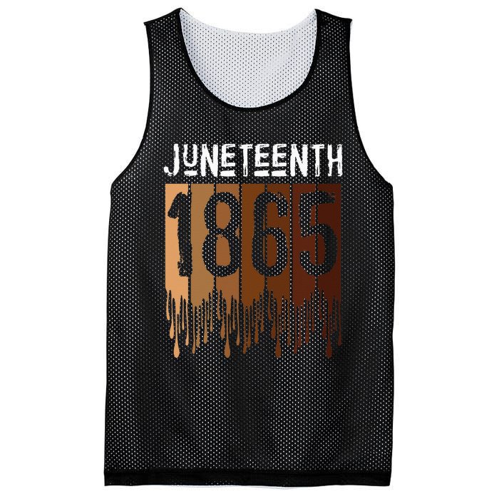 Juneteenth June 19th 1865 Freedom Day Melanin Mesh Reversible Basketball Jersey Tank