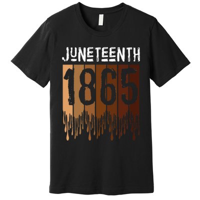 Juneteenth June 19th 1865 Freedom Day Melanin Premium T-Shirt