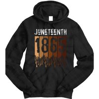 Juneteenth June 19th 1865 Freedom Day Melanin Tie Dye Hoodie