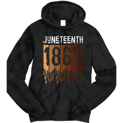 Juneteenth June 19th 1865 Freedom Day Melanin Tie Dye Hoodie