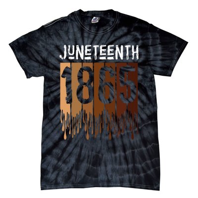 Juneteenth June 19th 1865 Freedom Day Melanin Tie-Dye T-Shirt