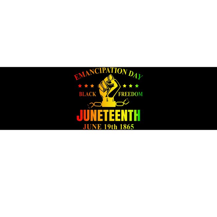 Juneteenth June 1865 Black History African American Freedom Bumper Sticker