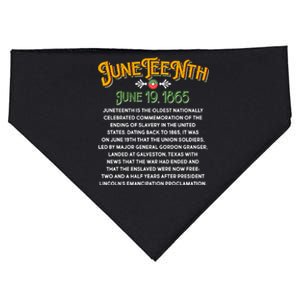 Juneteenth June 19 1865 African American History USA-Made Doggie Bandana