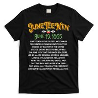 Juneteenth June 19 1865 African American History T-Shirt