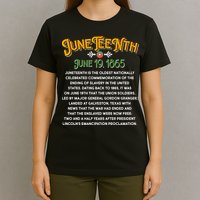 Juneteenth June 19 1865 African American History T-Shirt