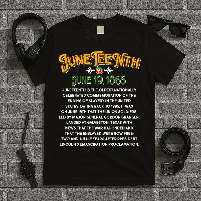 Juneteenth June 19 1865 African American History T-Shirt