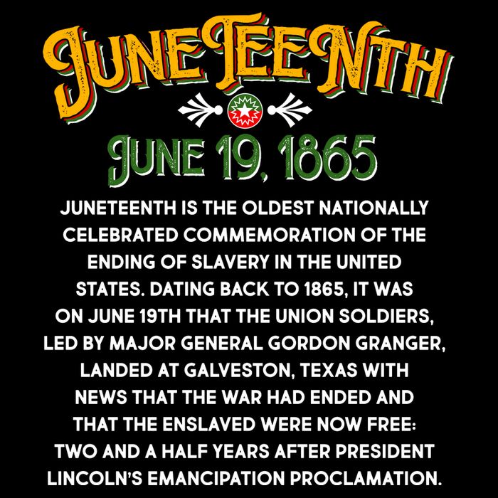 Juneteenth June 19 1865 African American History T-Shirt