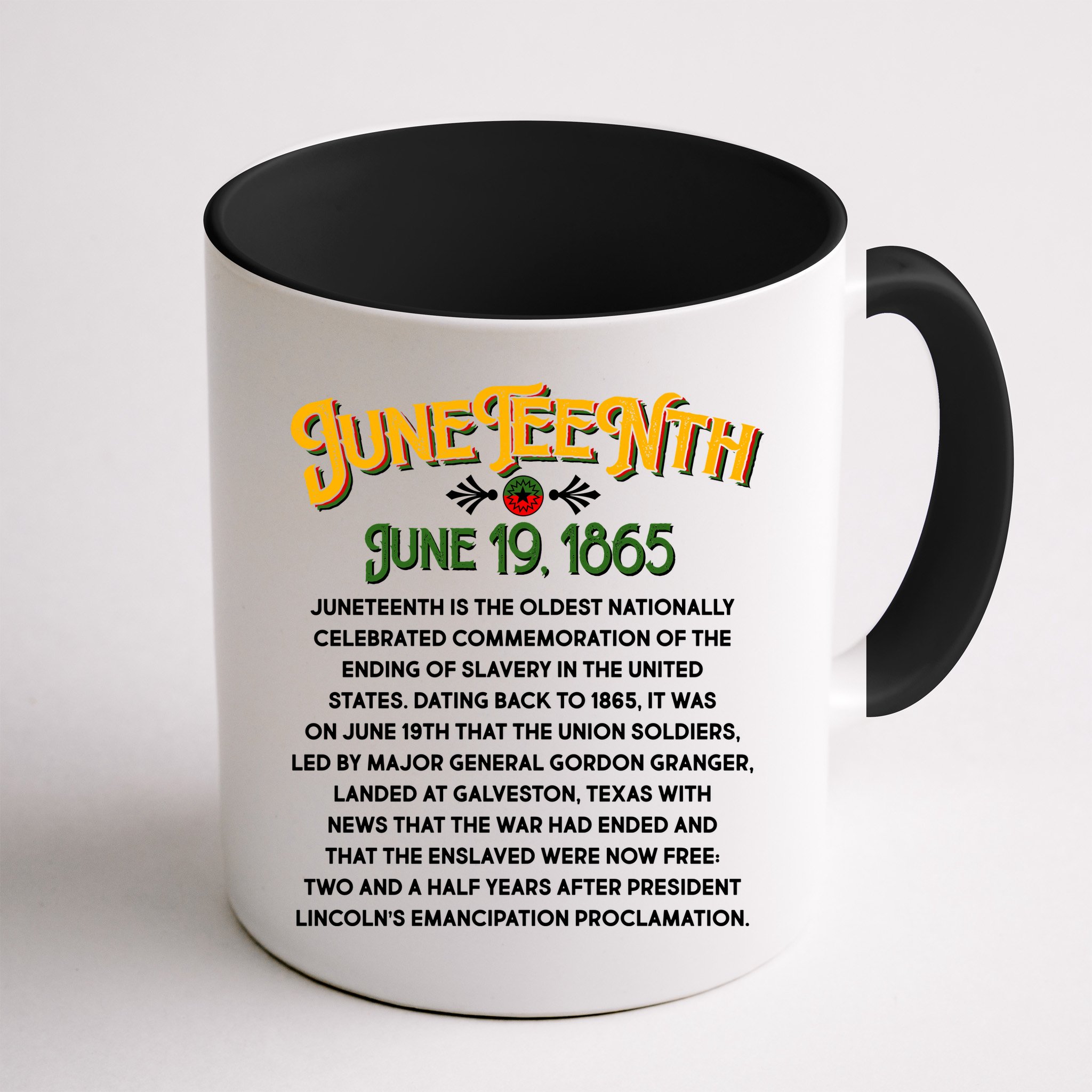 Juneteenth June 19 1865 African American History Mug