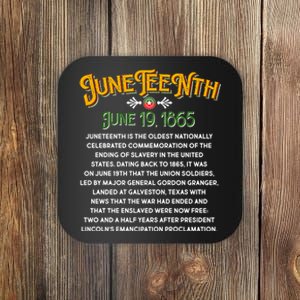 Juneteenth June 19 1865 African American History Coaster