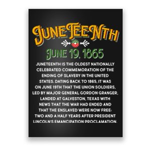 Juneteenth June 19 1865 African American History Poster