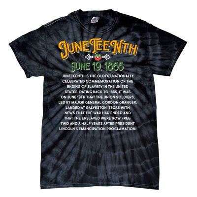 Juneteenth June 19 1865 African American History Tie-Dye T-Shirt