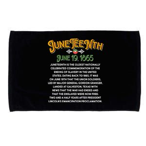 Juneteenth June 19 1865 African American History Microfiber Hand Towel