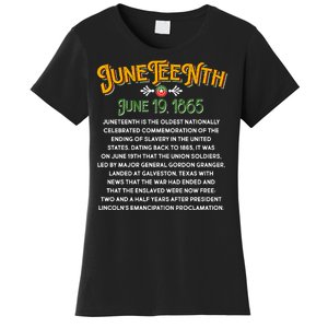 Juneteenth June 19 1865 African American History Women's T-Shirt