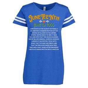 Juneteenth June 19 1865 African American History Enza Ladies Jersey Football T-Shirt