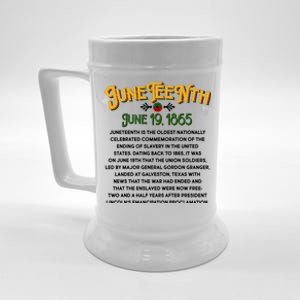 Juneteenth June 19 1865 African American History Beer Stein